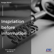 Inspiration Before Information | Educational Seminars Institute